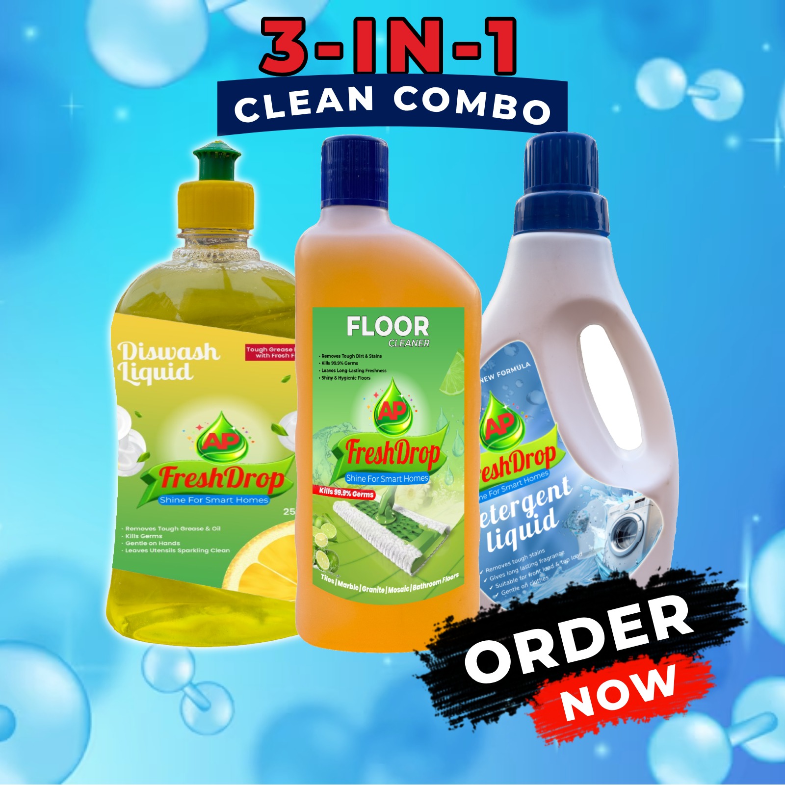 3 in one clean combo