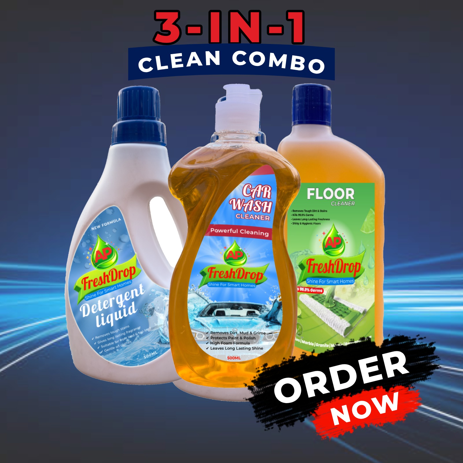 3 in one clean combo