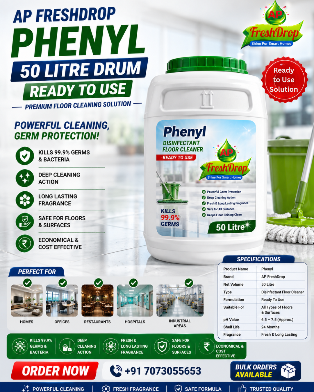 AP FreshDrop Phenyl (50 Litre)