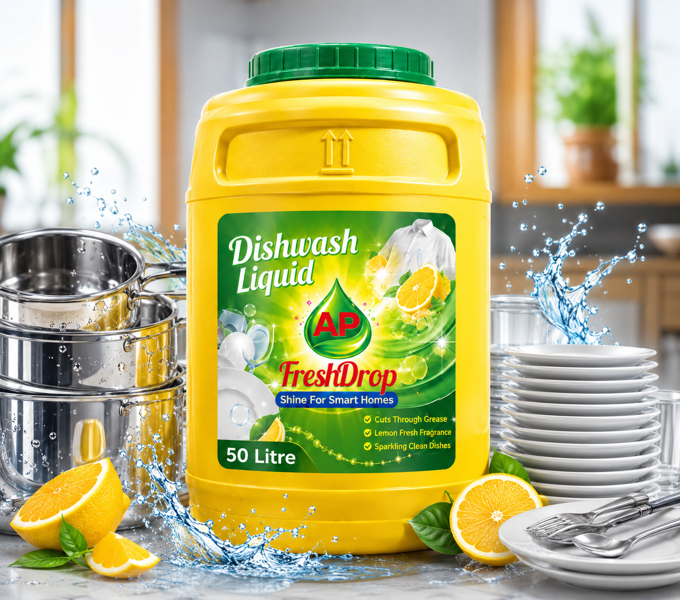 AP FreshDrop Dishwash Liquid (50 Litre)