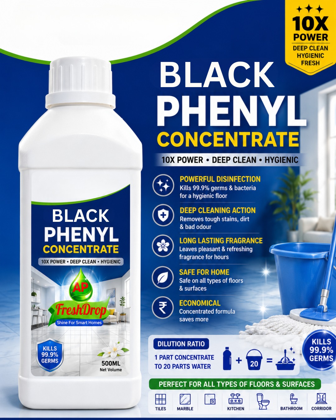 FreshDrop Black Phenyl Concentrate