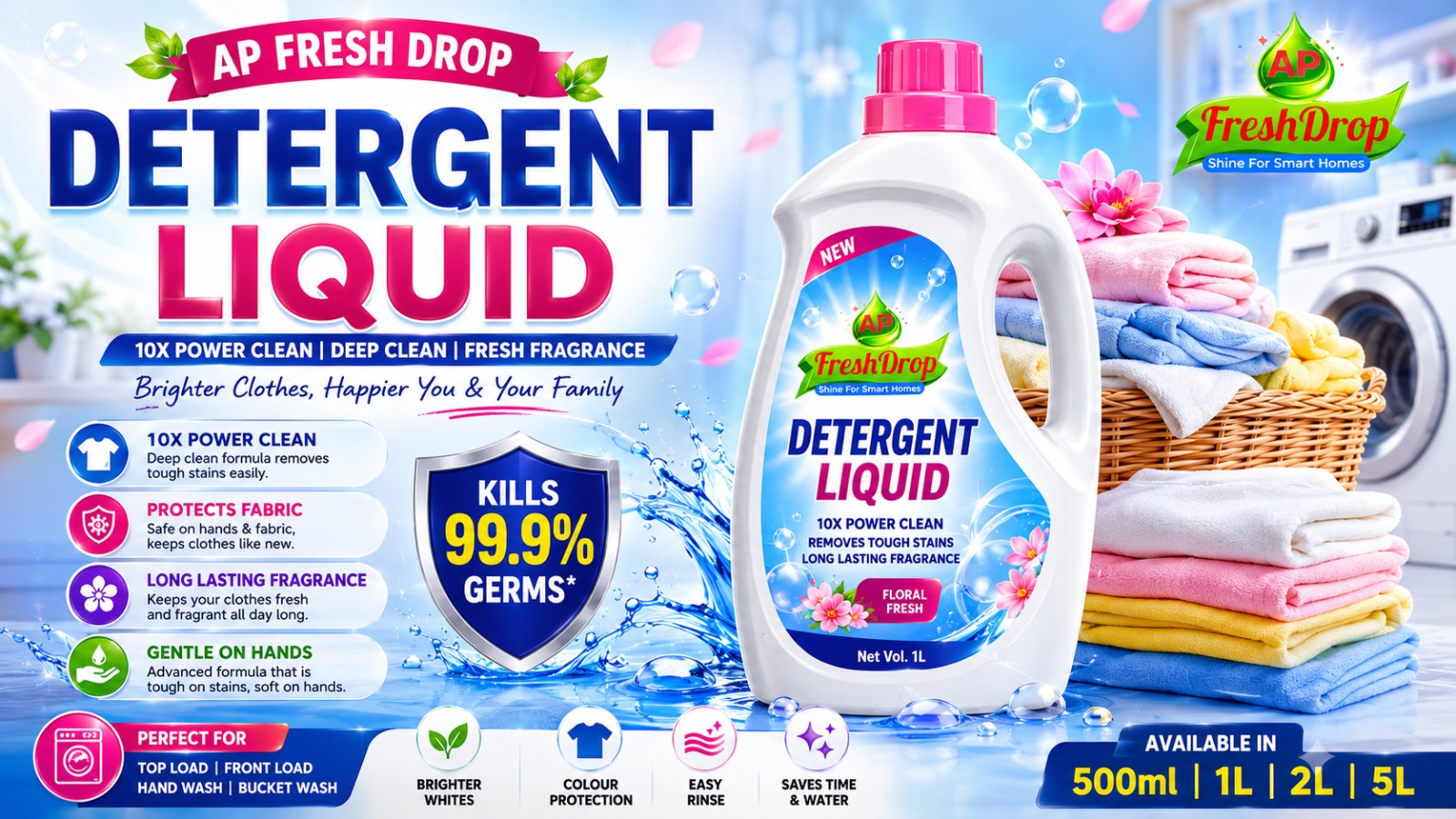 Top Benefits of Using the Best Laundry Detergent Liquid India for Everyday Washing