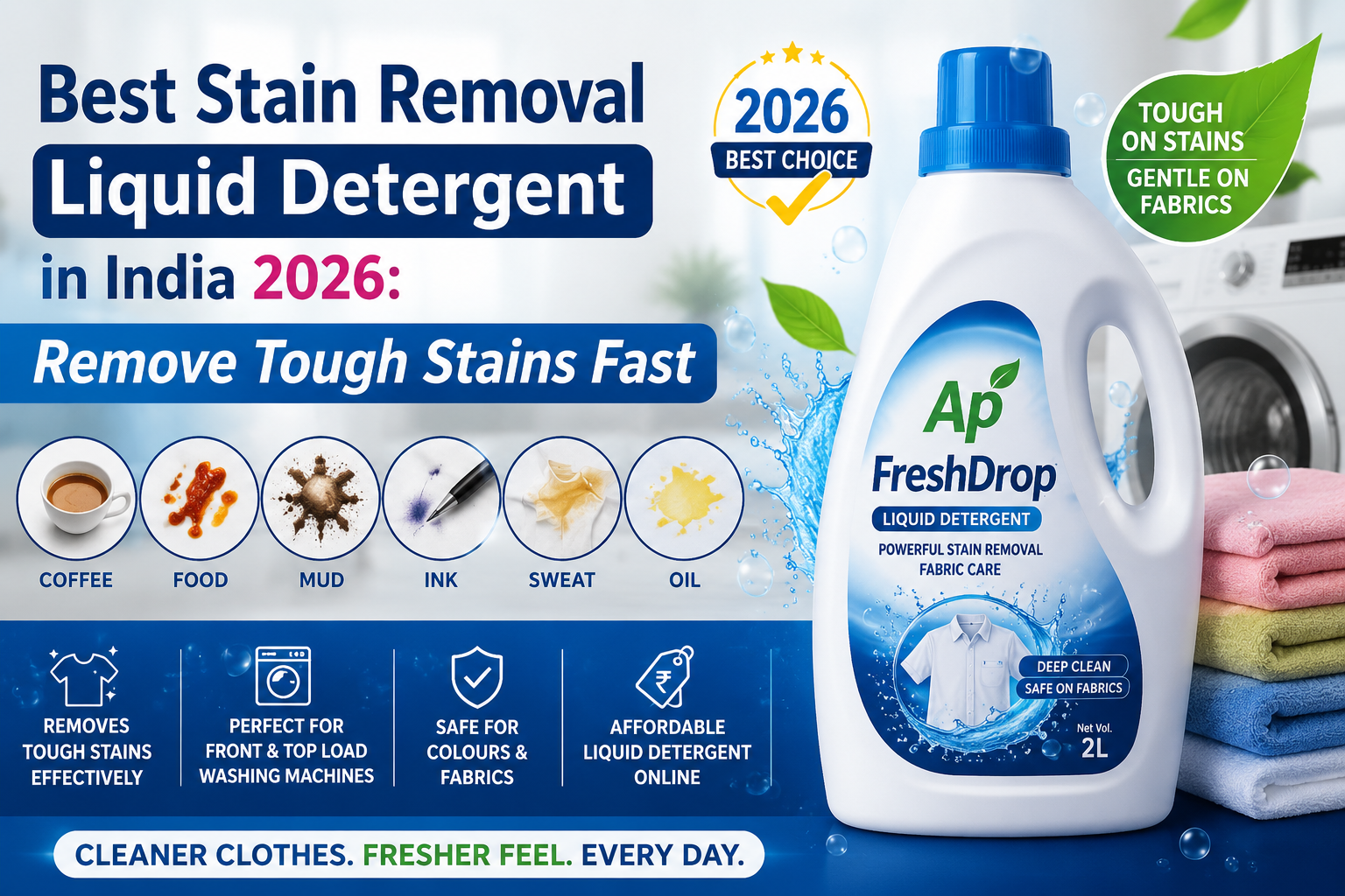 Best Stain Removal Liquid Detergent in India