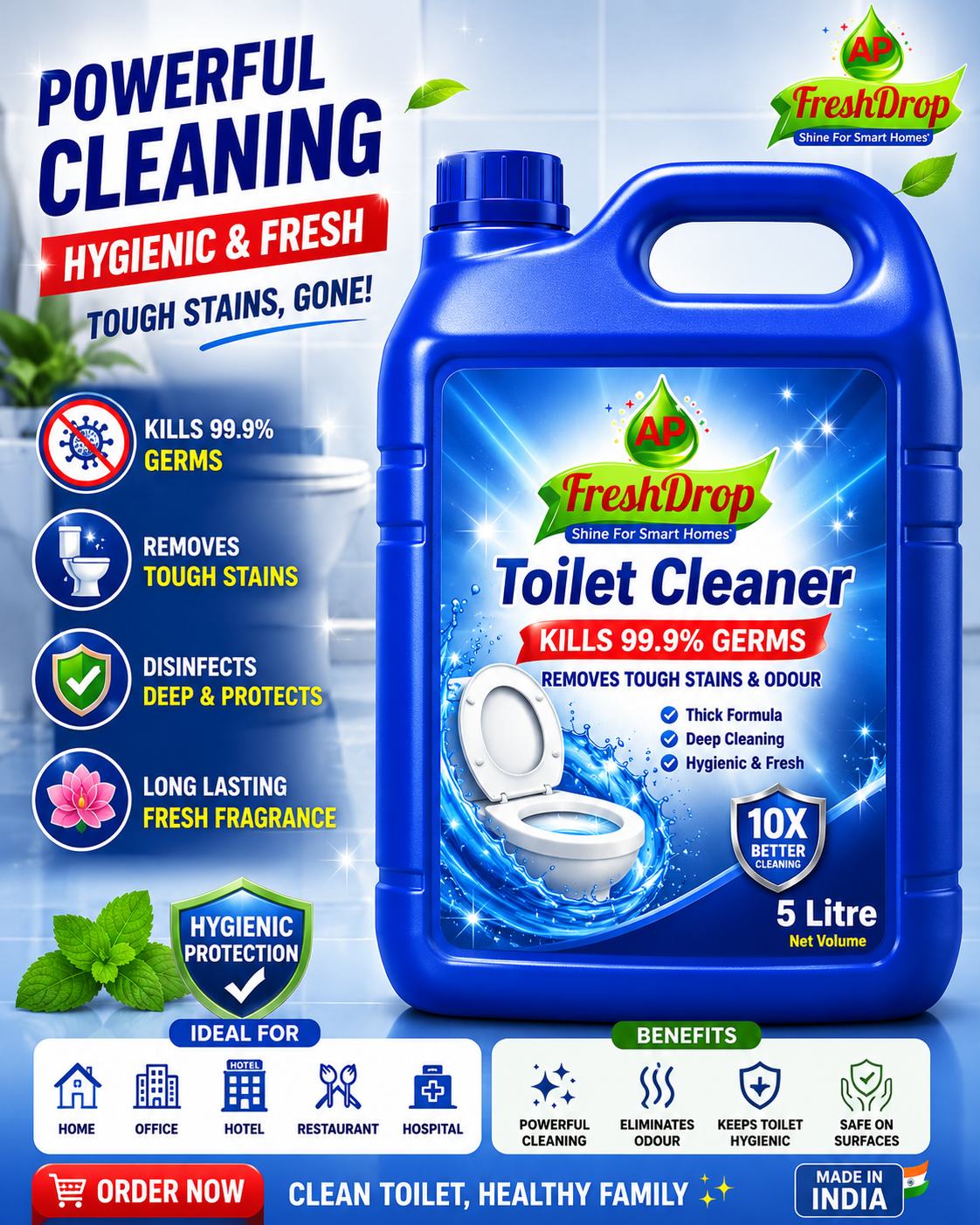 AP FreshDrop Toilet Cleaner 5 Litre