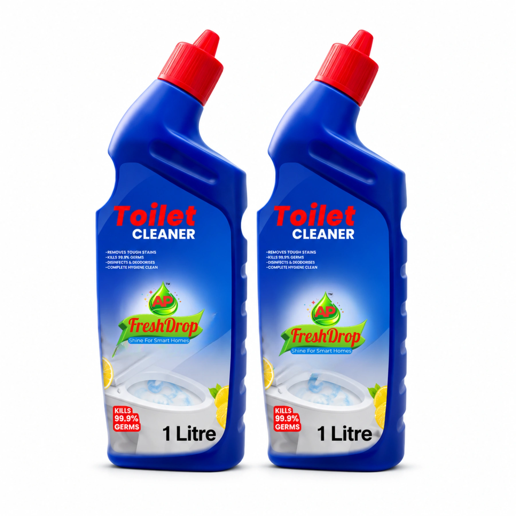 AP FreshDrop Toilet Cleaner 1 Litre Pack of 2 – Total 2L