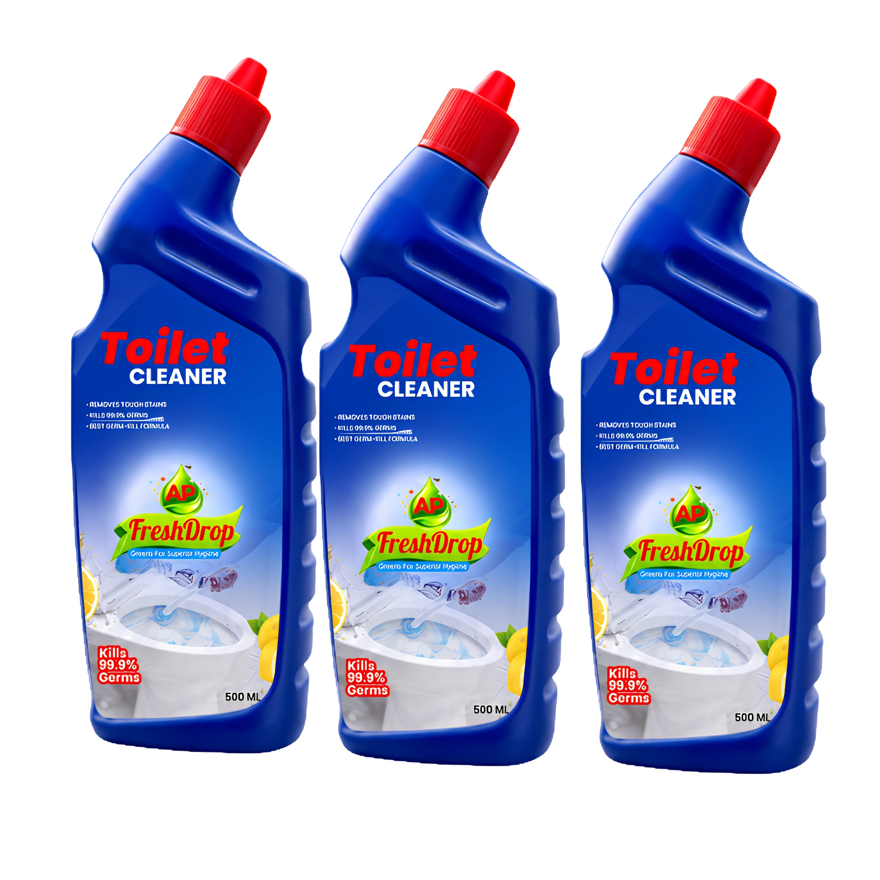 AP FreshDrop Toilet Cleaner 500ml Pack of 3 – Total 1.5L
