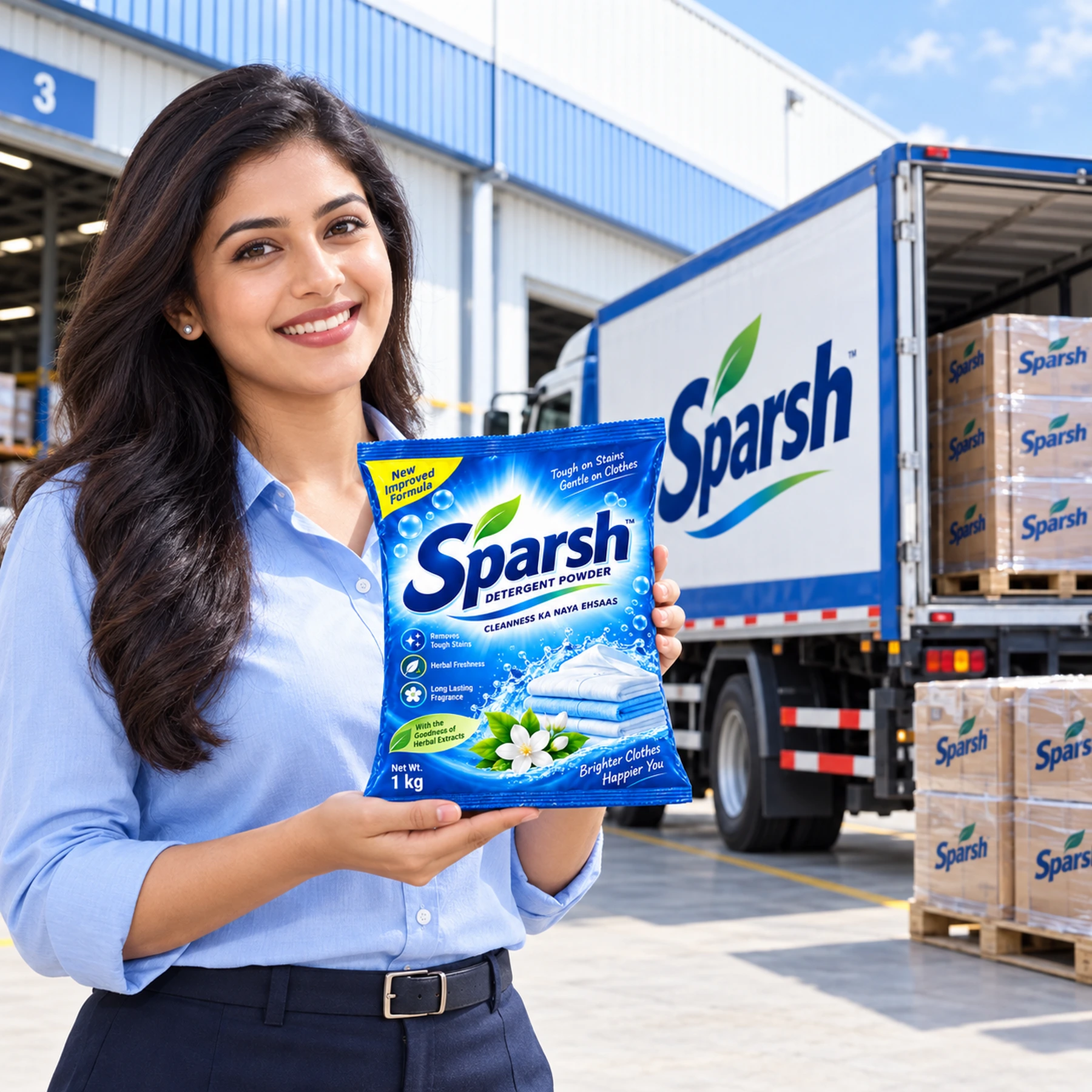 AP FreshDrop Sparsh Detergent Powder 1 kg for Brighter, Cleaner Clothes