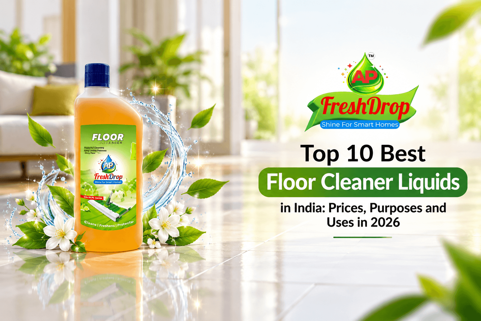 Top 10 Best Floor Cleaner Liquids in India: Prices, Purposes and Uses in 2026
